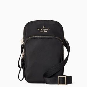 •Kate Spade Chelsea North South
Dual Zip iphone Nylon Phone
Crossbody Black NWT